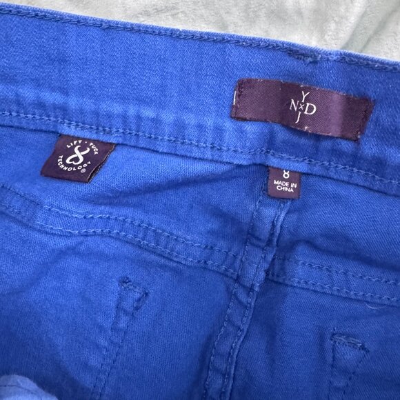 NYDJ Blue Skinny Jeans Size 8 Lift Tuck Technology Ankle - Picture 3 of 4